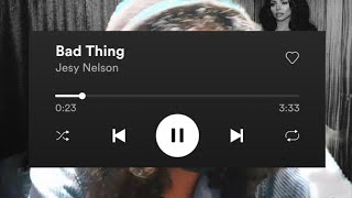 Jessy Nelson  Bad Thing short track reaction or review idk [upl. by Selie]