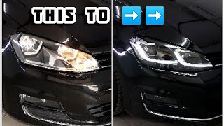 Golf mk7 upgrade headlight to mk75 facelift [upl. by Lose578]