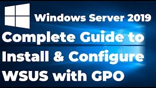 7 How to install and configure WSUS in Windows server 2019 [upl. by Lahpos]