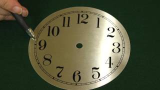 Spun Gold Clock Dial Face for Clock Building [upl. by Schechinger289]