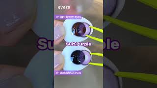 Purple Contacts Galore I knew you guys absolutely love purple Find more lenses at eyezalenscom⁠ [upl. by Breban709]