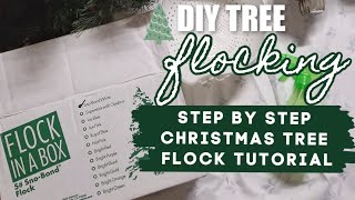 How to Flock a Christmas Tree Video Tutorial [upl. by Ariana753]