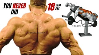 18 BEST BACK EXERCISES THAT YOU NEVER DID AT GYM [upl. by Alboran]