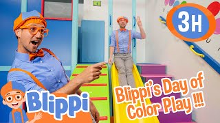 Day of Color Play Fun amp Games  Blippi amp Meekah Best Friend Adventures  Playground Videos For Kids [upl. by Yrrol]