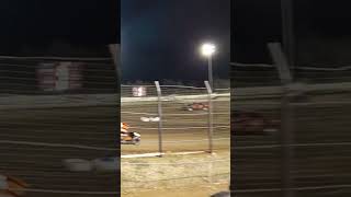 Multiple Sprint Cars flipping ASCS Dirtdown in TTown dirttrackracing sprintcar dirttrack [upl. by Swart754]