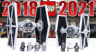 LEGO Star Wars TIE FIGHTER Comparison 75211 vs 75300  2018 vs 2021 [upl. by Ree]