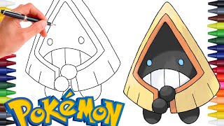 Comment Dessiner LE POKÉMON STALGAMIN Snorunt 361  GÉNÉRATION 3 [upl. by Angelique]