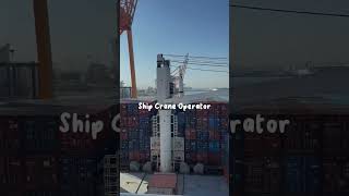 Ship Crane Operator Subscribe for next videos [upl. by Nairb]