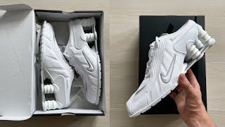 Nike x Martine Rose Shox Unboxing  Sneaker on feet review [upl. by Zippora]