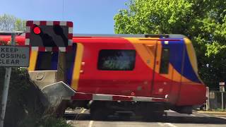 A Pair of 707s at a Level Crossing Near Egham [upl. by Aikcin]