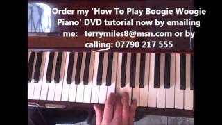 AMAZING BOOGIE WOOGIE PIANO TUTORIAL LESSON number 1 [upl. by Ettenahs]