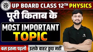 Class 12 Physics Most Important Topic  UP Board 12th Physics All Important Topics [upl. by Buonomo]