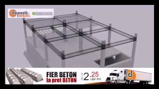 Constructie cu armatura fier beton de la 225 lei per kg [upl. by Alimhaj]