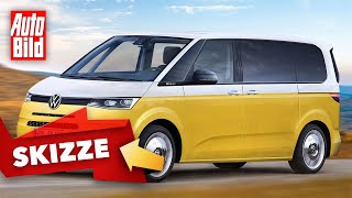 VW T7 Multivan 2021 Skizze  California  Preis  MQB [upl. by Mooney394]