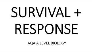 SURVIVAL AND RESPONSE  AQA A LEVEL BIOLOGY  EXAM QUESTIONS RUN THROUGH [upl. by Ecnerwaled]