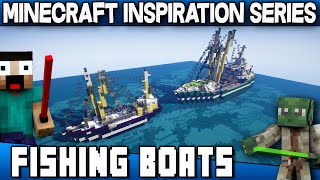 Epic Fishing Boats  Keralis Minecraft Inspiration Series [upl. by Duhl]