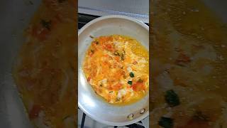 easy and simple egg breakfast recipe quick masala egg omelette fluffy and spongy hamsfood [upl. by Nilyahs105]