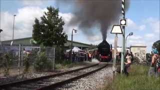 Teuto Express auf der Tecklenburger Nordbahn mit 52 8134 am 25052015 [upl. by Ajdan]