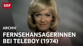 Versteckte Kamera FernsehAnsagerinnen 1974  Best of Teleboy  SRF Archiv [upl. by Mag]