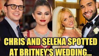 Selena Gomez And Chris Evans Tore Up the Dance Floor at Britney Spears’s Wedding [upl. by Yram]