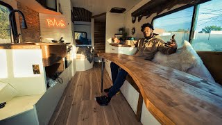 We Renovated An Old RV in 5 Days  Tiny Home Tour [upl. by Eidroj]