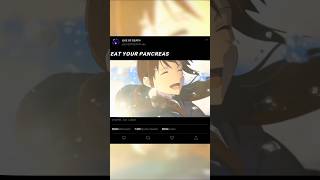 I WANT EAT YOUR PANCREAS SAD STATUS 💔🥺 shorts sadsadstatusiwanteatyourpancresaanimeshortsfeed [upl. by Ydaf]