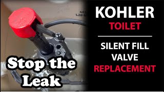 Kohler Toilet Leaking Silent Fill Valve Replacement Instruction [upl. by Lodovico]