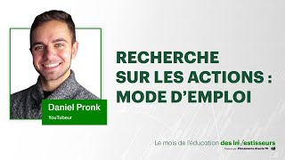 Mon cours accéléré sur la recherche sur les actions pour les débutants [upl. by Biel]