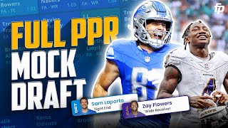 Fantasy Football Mock Draft  PPR Picks with Justin Steele 2024 [upl. by Sokairyk]