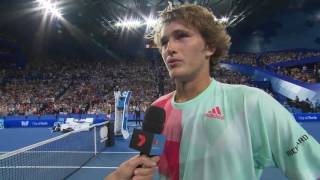 Alexander Zverev oncourt interview RR  Mastercard Hopman Cup [upl. by Raddy]