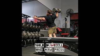 Heavy One Arm Overhead Shoulder Press [upl. by Iah]