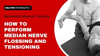 How to Perform Median Nerve Flossing and Tensioning  Erik Dalton [upl. by Haggar9]