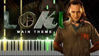 quotTVAquot  Lokis Main Theme  End Credits Theme  Loki TV Series Synthesia Piano TutorialSHEETS [upl. by Treble]