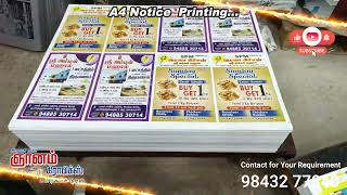 A5 size advertisement Notice Printing  Brochure printing  Pamphlet printing [upl. by Ernest]