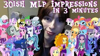 30ish Mlp Impressions in 3 minutes The 3min challenge [upl. by Wolbrom]