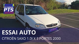 TEST  CITROËN SAXO 10i X 3 PORTES 2000  FRANCE [upl. by Ariuqahs]