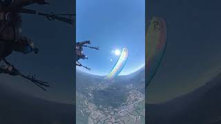 Paragliding flight to Pico Aneto paragliding mountains clouds spain sky adventure flight [upl. by Aiuqal963]