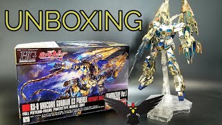 HGUC 1144 RX0 Unicorn Gundam 03 Phenex Destroy Mode Narrative Ver Unboxing [upl. by Valeta]