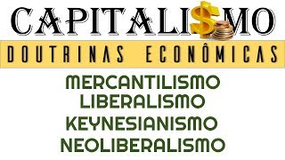 DOUTRINAS ECONÔMICAS Mercantilismo Liberalismo Keynesianismo e Neoliberalismo [upl. by Teressa]