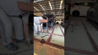 Pulling the car wheel arches repaircar automechanic automobile otomotif mecanic car diy [upl. by Anelle]