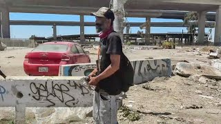 Former Oakland Wood Street encampment dweller now in housing [upl. by Elohc]