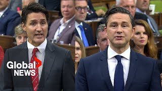 Poilievre claims Trudeau “panicked” over “plummeting” polls during parliaments summer break  FULL [upl. by Cerf]