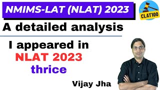 NMIMSLAT NLAT 2023 analysis [upl. by Conrado]