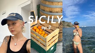 sicily vlog ep2  sea turtles and beach days in taormina ♡ [upl. by Neibart]