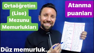 LİSE MEZUNU NERELERDE GÖREV YAPABİLİR❓ATANABİLİCEĞİ MESLEKLER📌artı MOTİVASYON📌 [upl. by Nyved]