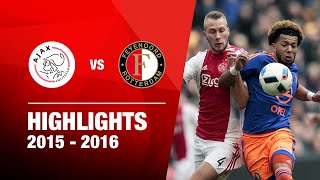 Highlights  Ajax  Feyenoord  Eredivisie 20152016 [upl. by Vaughan]