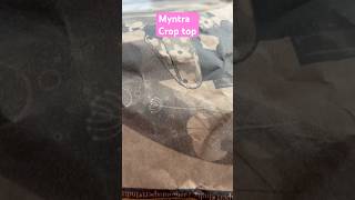 Myntra cotton crop top haul myntra croptop haulvideo youtubeshorts shorts [upl. by Inatsed592]