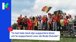 Klaar voor de eerste match van de Rode Duivels op het EK quotIk ga heel luid roepenquot [upl. by Zahavi]