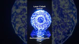 These cobalt spinels blue my mind blue gems crystals gemsofscience labcreated lasers [upl. by Celik]