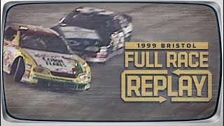 NASCAR Classic Full Race Dale Earnhardt rattles Terry Labontes cage  1999 Bristol Night Race [upl. by Akvir186]